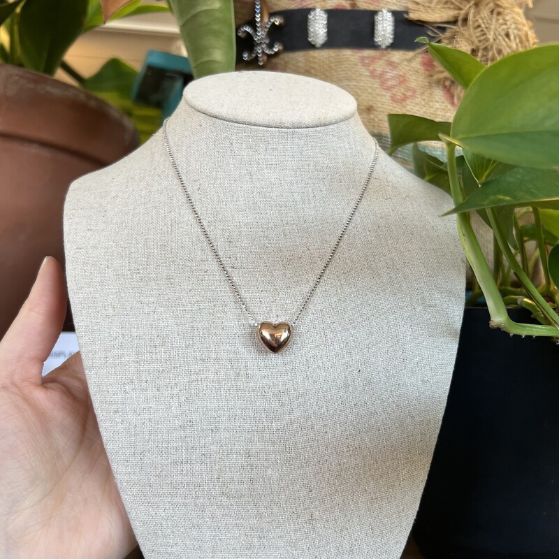 Sterling RG Heart Pendant