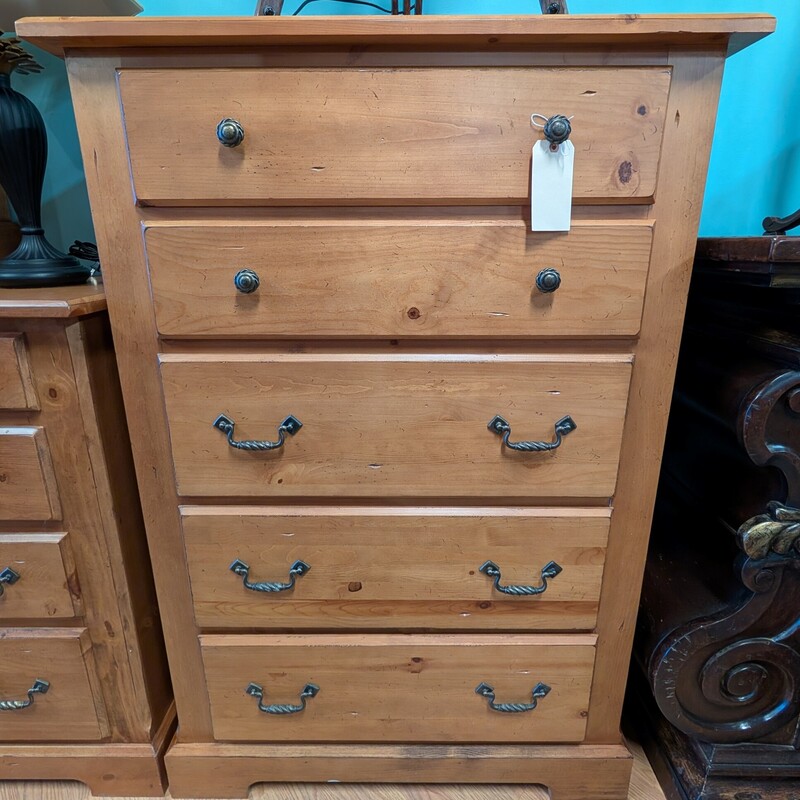 Rustic 5 Drawer