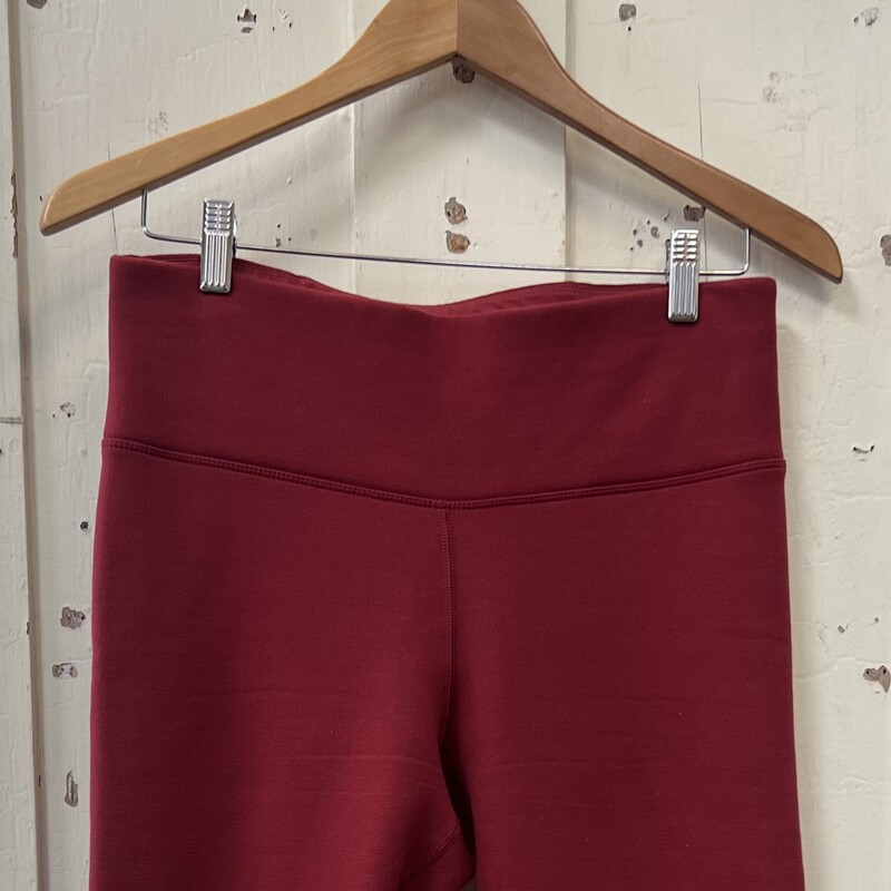 Red Flc Line Leggings