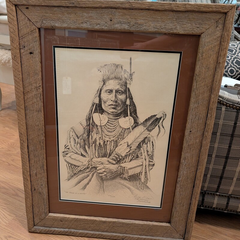 DanBrewer Nat American, S/N, Framed
26 x 34h