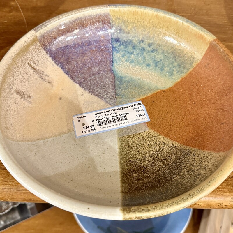 Bowl Triangular Design