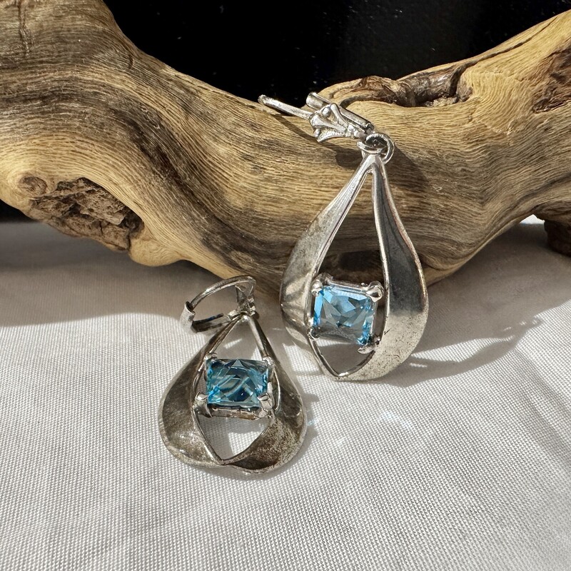 Sterling Topaz earrings