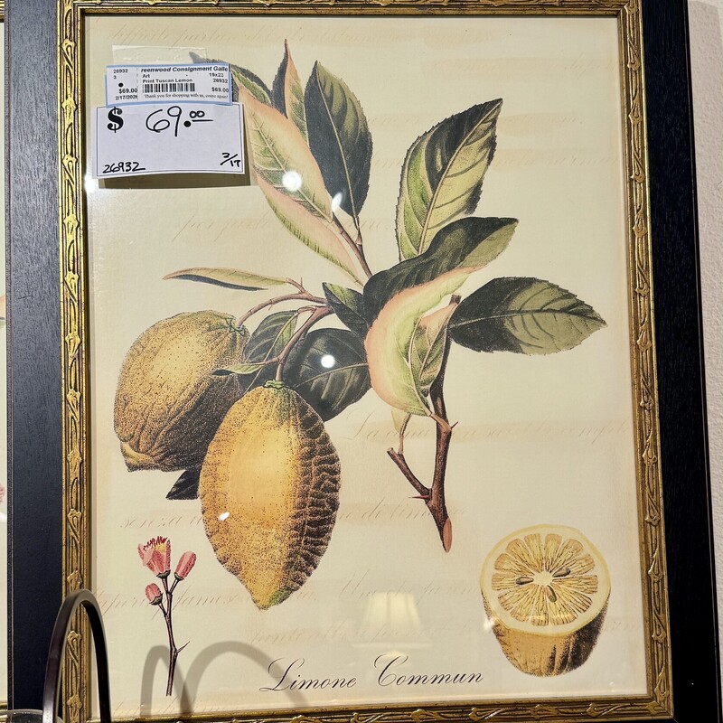 Print Tuscan Lemon