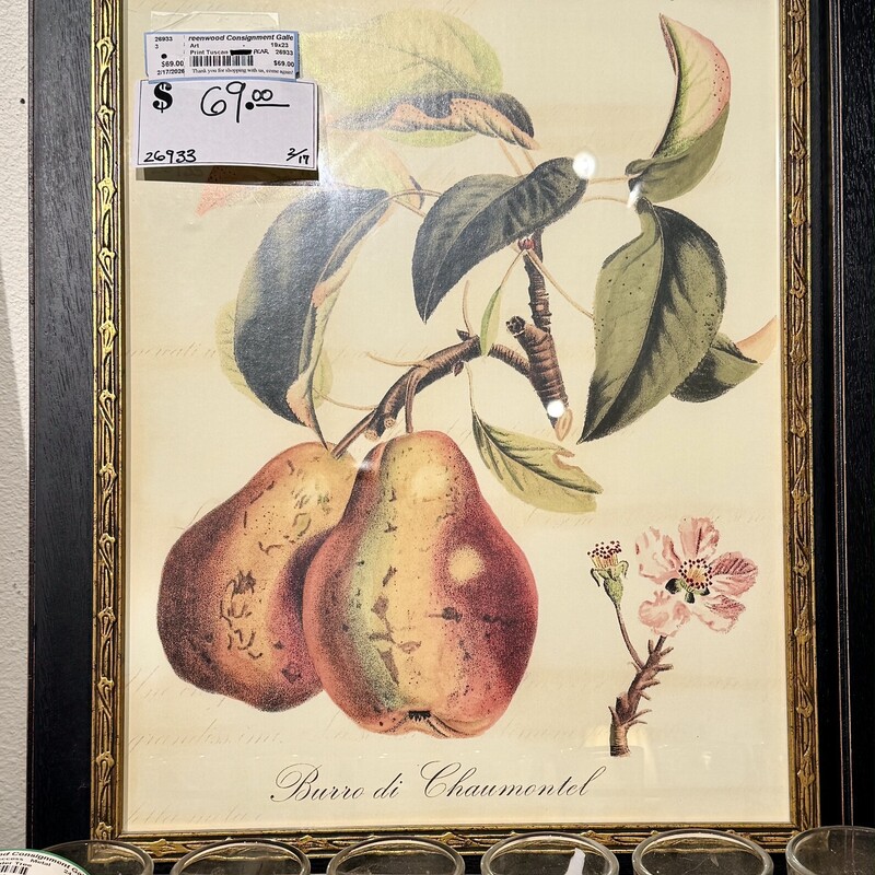 Print Tuscan Pear, -, Size: 19x23