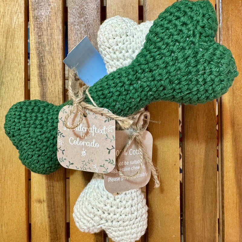Dog Toy Knit Bone