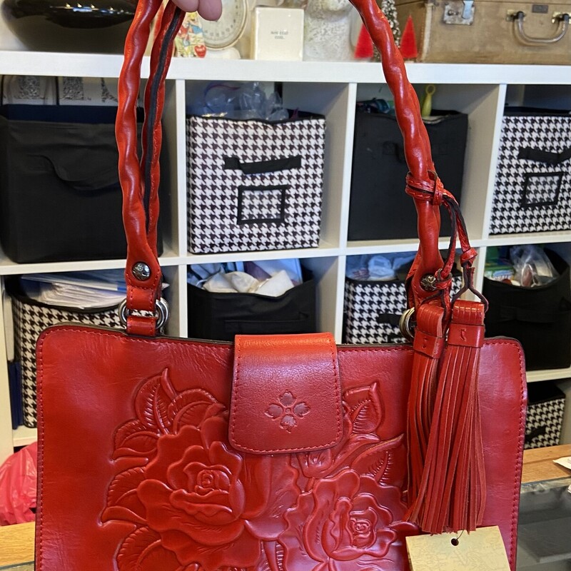 NWT Rd Tooled Lther Purse