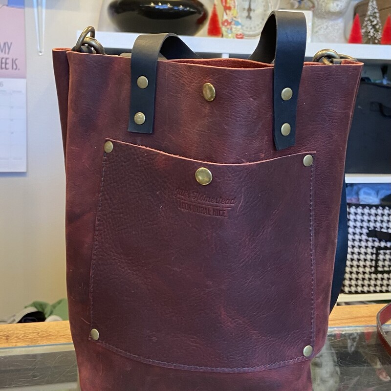 NEW Rddish Lther Purse