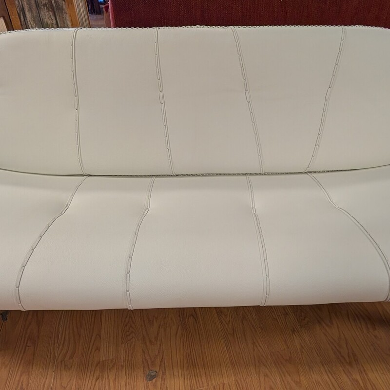 Zulu Leather & Wood Sofa