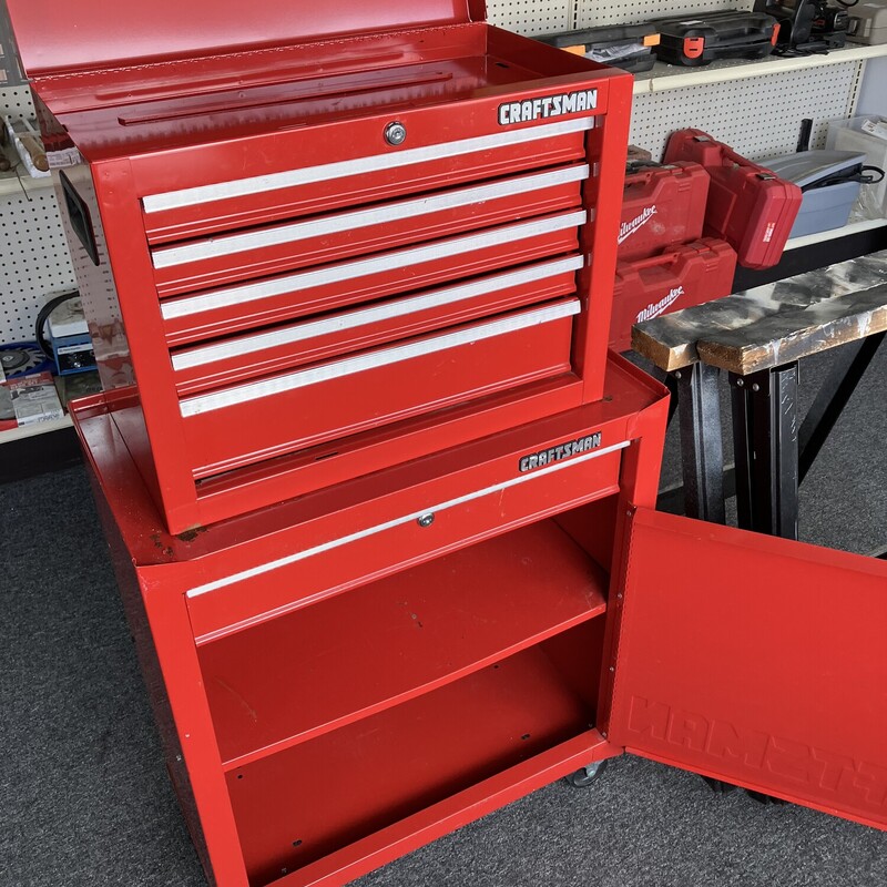 Toolbox, Craftsman<br />
Top and Bottom Box<br />
<br />
No Keys