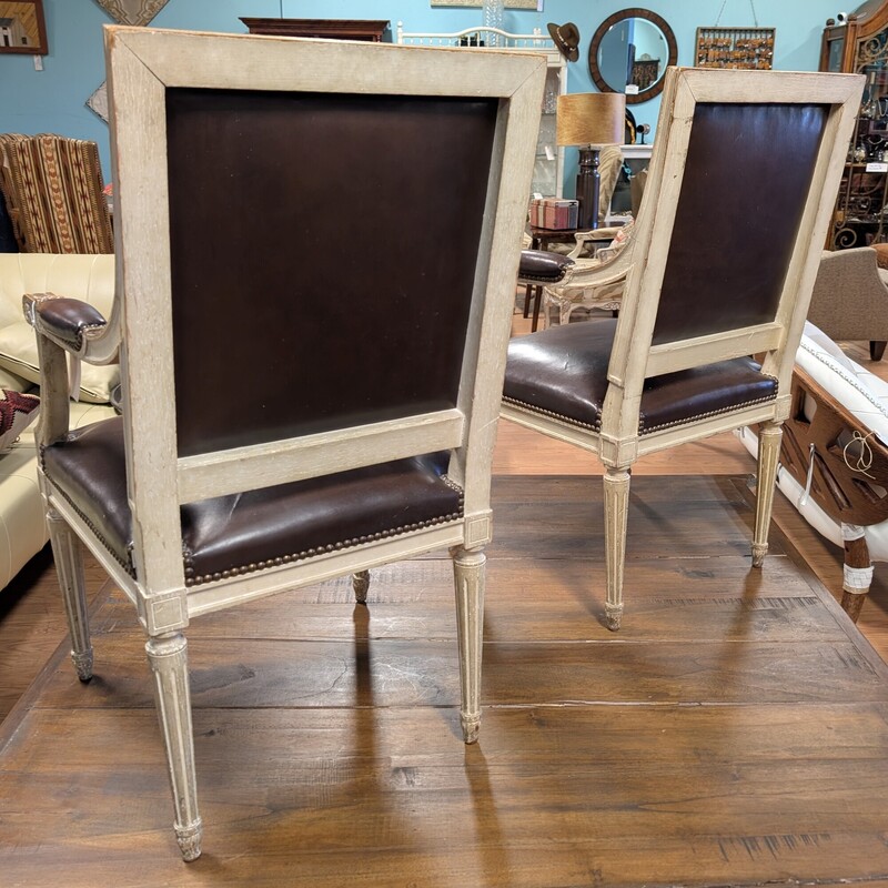 Louis XVI Style Armchairs, As Is, Set Of 2
21 x 19 x 38h
Seat Height 19h