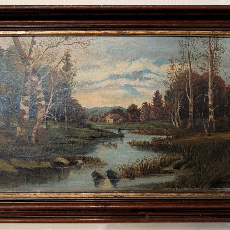 Fisherman In Landscape