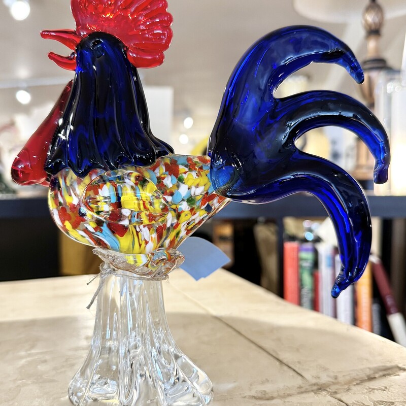 Rooster Murano Glass