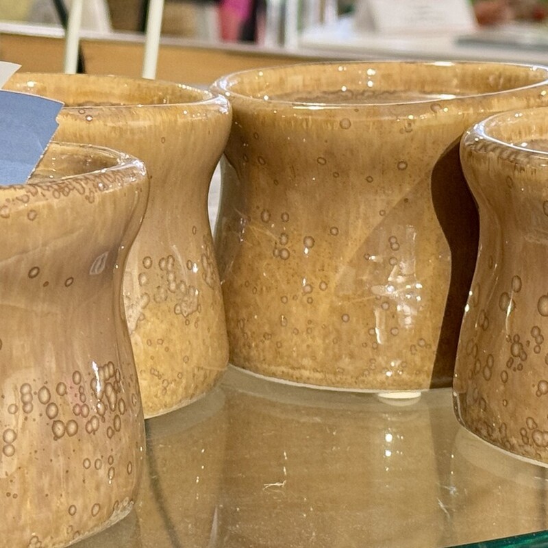 Candleholders Threshold, Amber, Size: Set Of 4