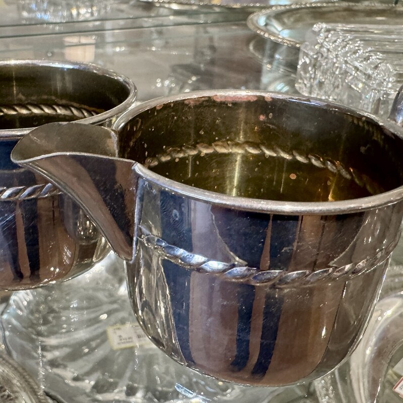Creamer/Sugar Vintage, SP, Size: 2 Pcs