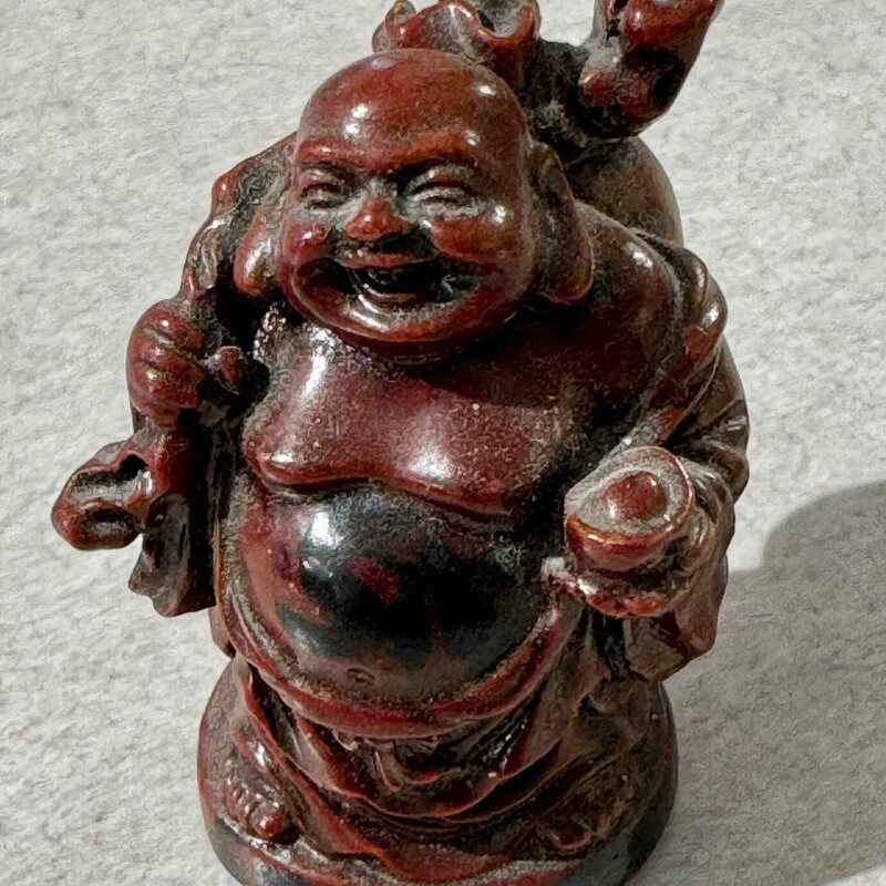 Figurine Buddha Happiness, Resin, Size: 2 H
