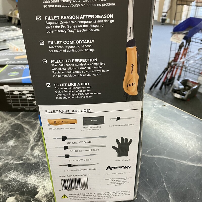 Electric Fillet Knife, American Angler Pro<br />
NEW IN BOX