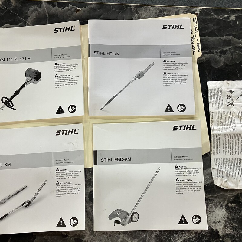 Stihl Kombi System<br />
<br />
Includes:<br />
STIHL KM131R Power Head<br />
STIHL HL-KM Pole Hedge Trimmer<br />
STIHL HT-KM Pole Chainsaw<br />
STIHL HTKM Shaft Extension<br />
STIHL FBD-KM Bed Redefiner