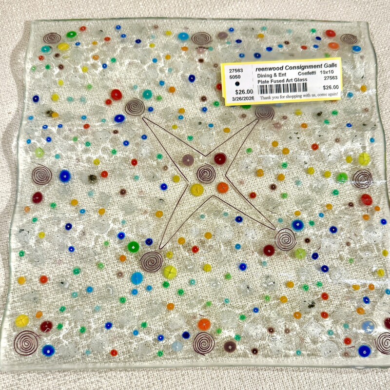 Plate Fused Art Glass