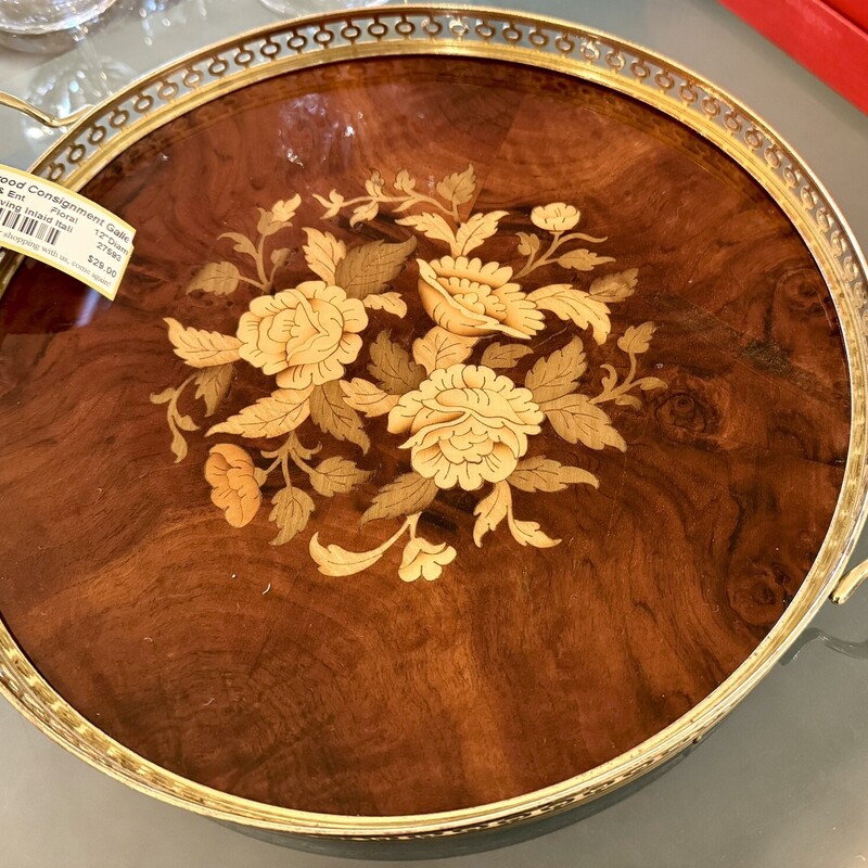 Tray Serving Inlaid Italy