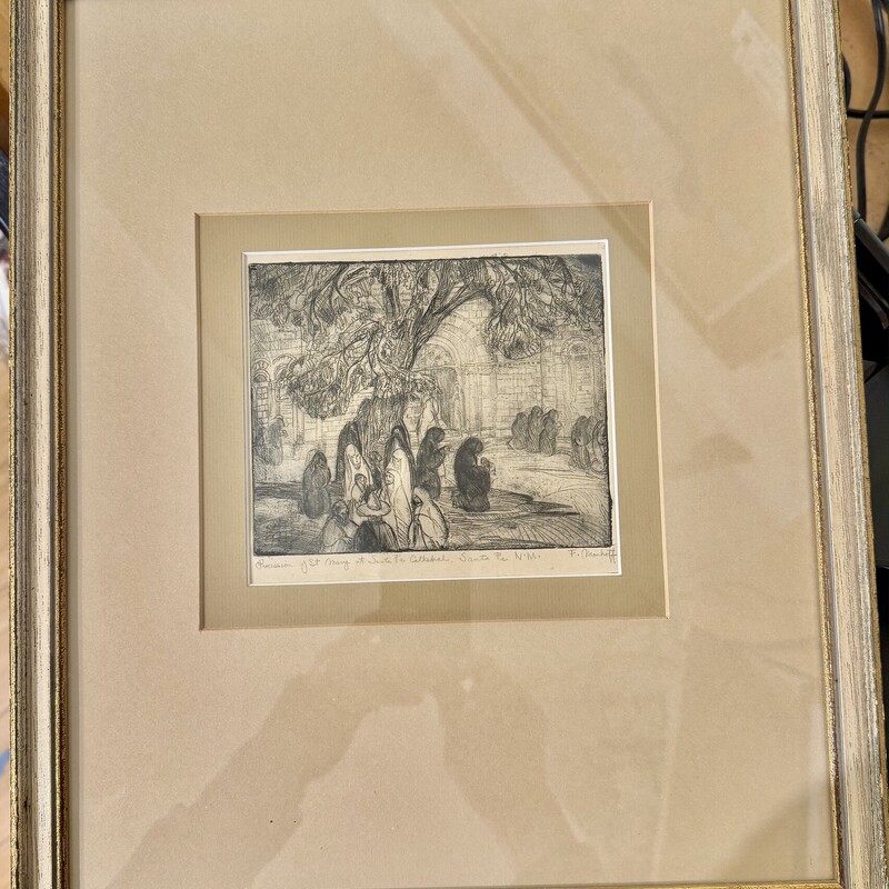Etching Frederick Monhoff, -, Size: 14x17