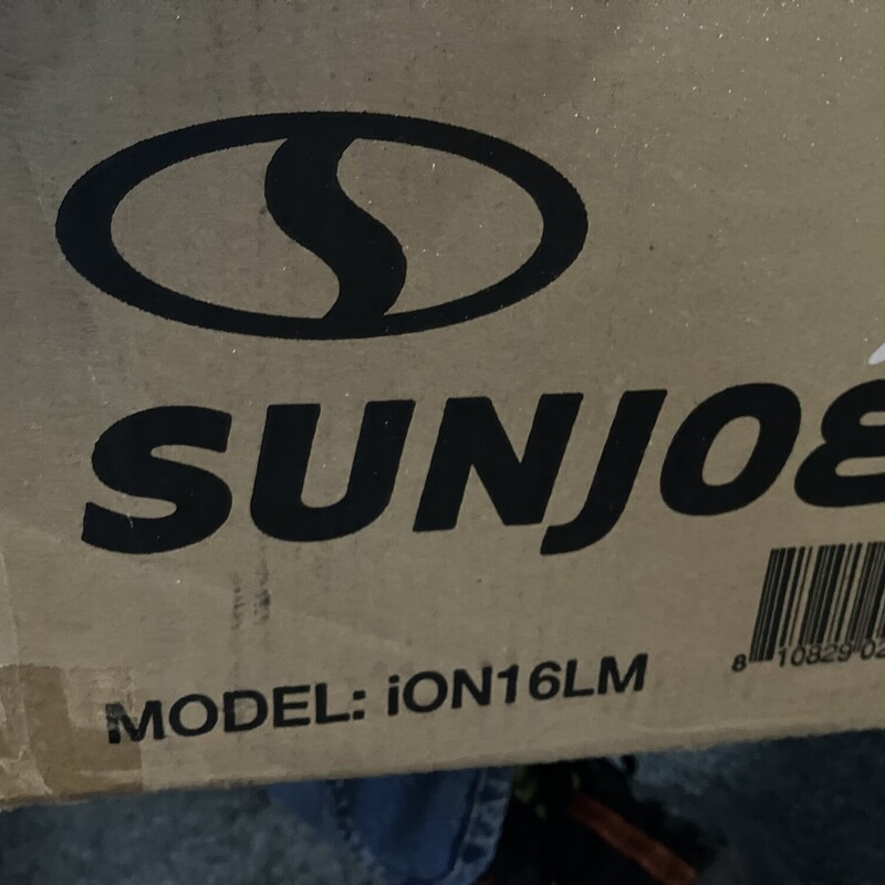 Cordless Brushless Lawn Mower, Sun Joe,  iON16LM 40-Volt iONMAX Cordless Brushless Lawn Mower, 16-Inch,

Battery and Charger Included

NEW IN Box