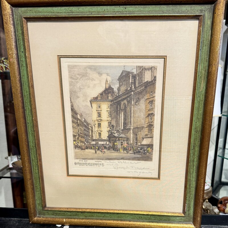 Etching Joseph Haydn