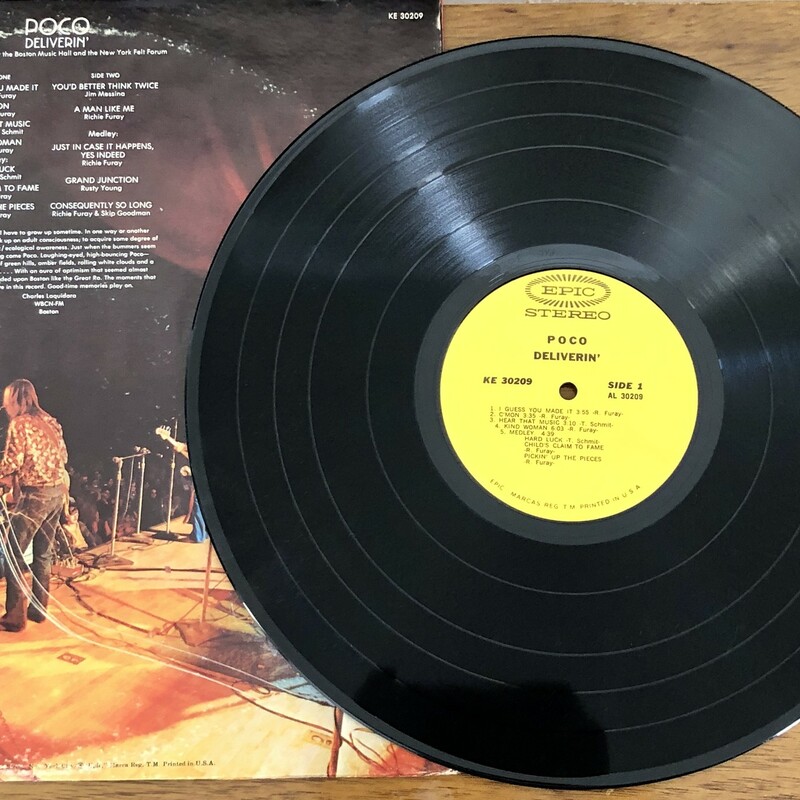POCO Deliverin' LP Vinyl Album c.1970.  Album condition is excellent, cover condition is good.
