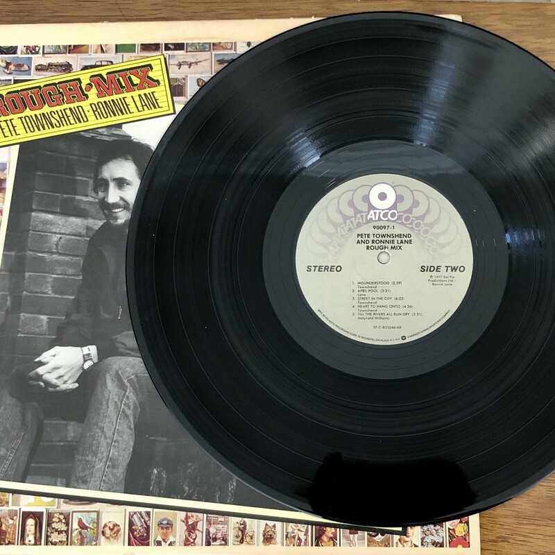 Pete Townshend & Ronnie Lane Rough Mix LP Vinyl Album c.1977. Album condition is excellent, cover condition is excellent.