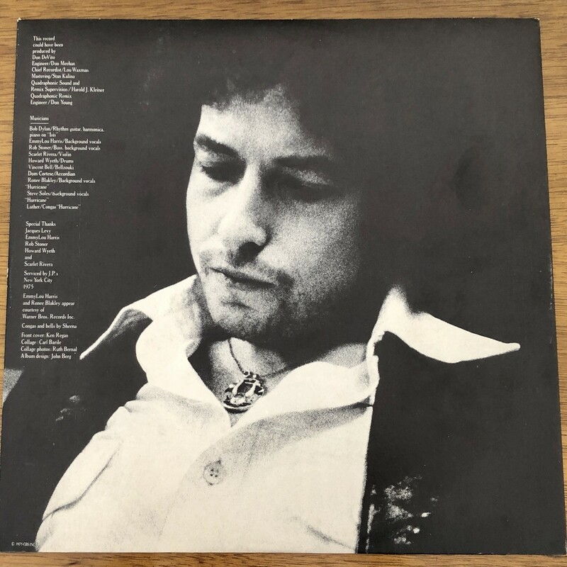Bob Dylan Desire LP Vinyl Album c.1975. Album and cover in very good condition. Original cardboard sleeve.