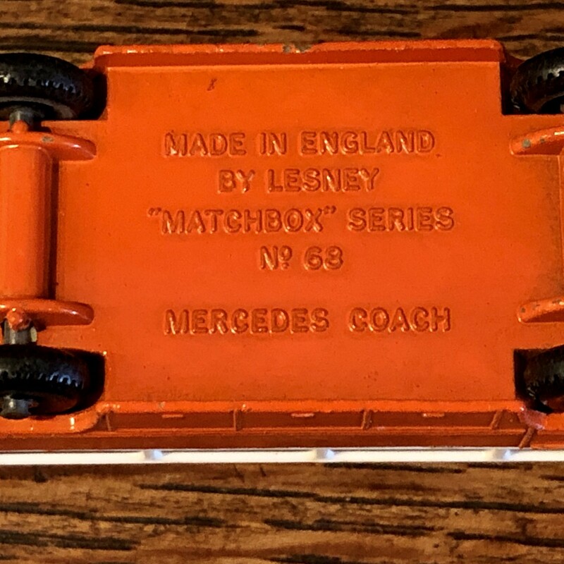 Vintage Lesney Matchbox #68 Mercedes Coach in really nice used condition. c.1960s. A great addition to your collection. No box.
Priority shipping.