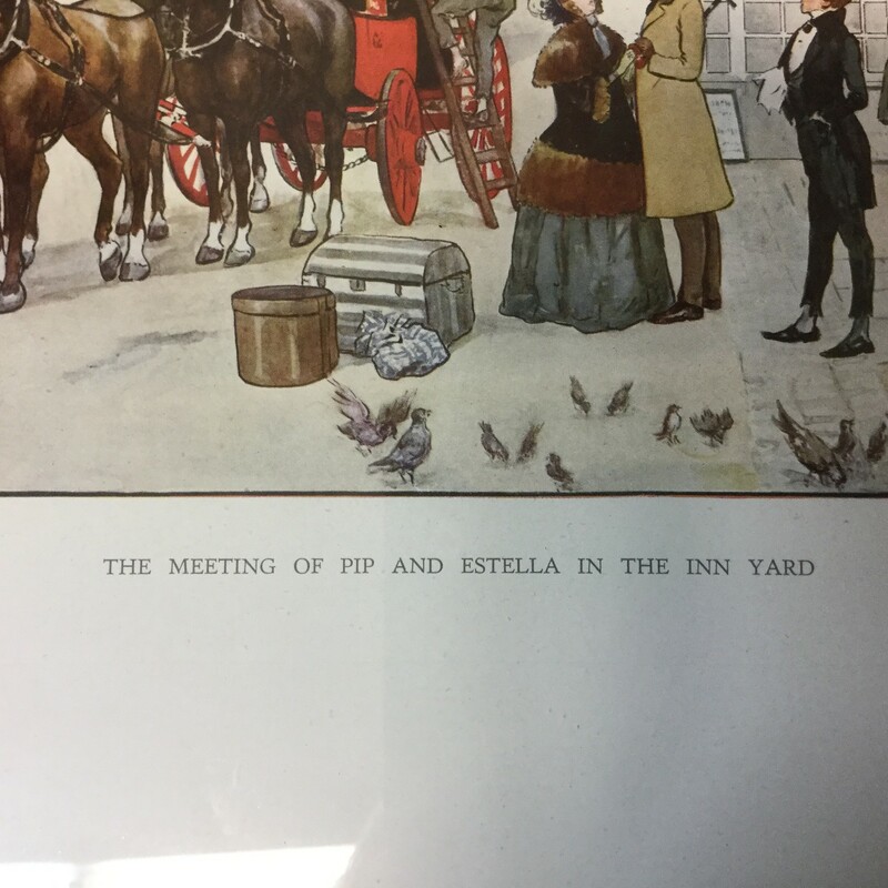 The Meeting of Pip and Estella In the Inn Yard