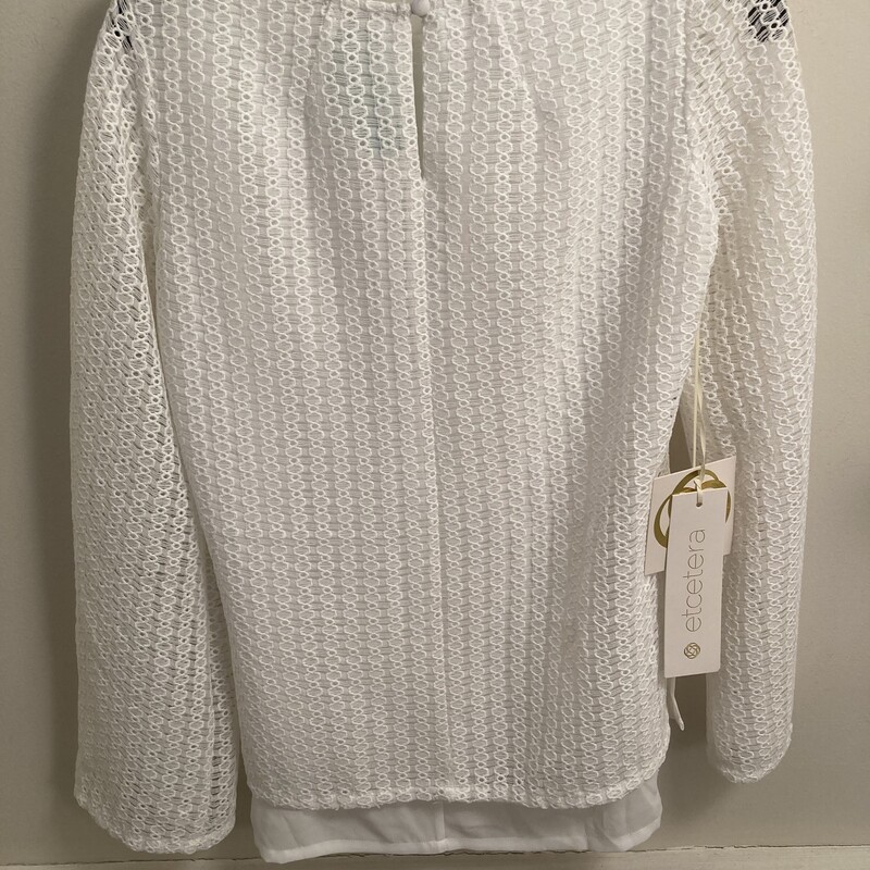 Long Sleeve Shirt - Etcet, White, Size: 0