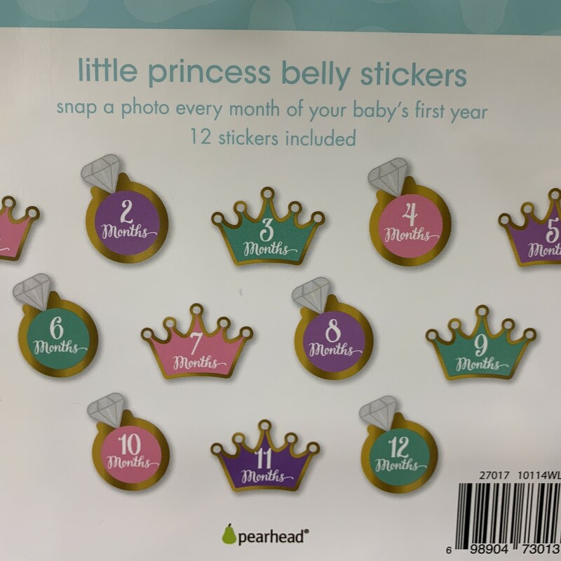 Little Princess Belly, Stickers, Size: BabyShower