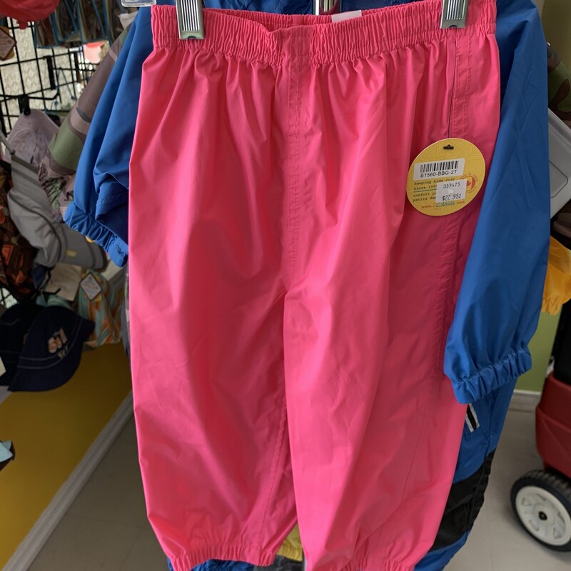 Rain Pant Pink, 12 Mos, Size: Rainwear