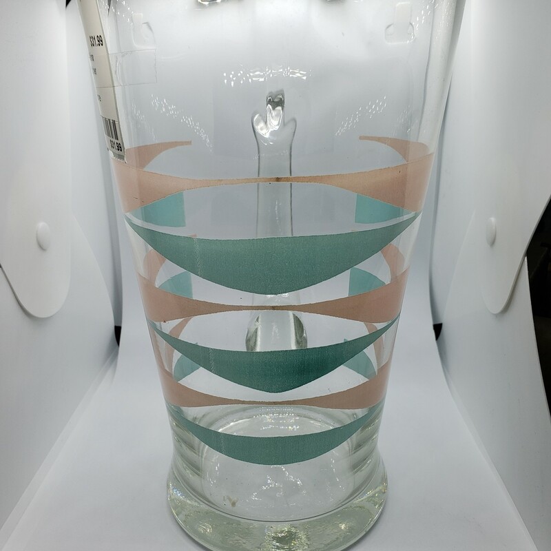 Fantastic Vintage Water Pitcher, Clear with Pink and Blue design. Add some fun to your table :)
Contact store for shipping