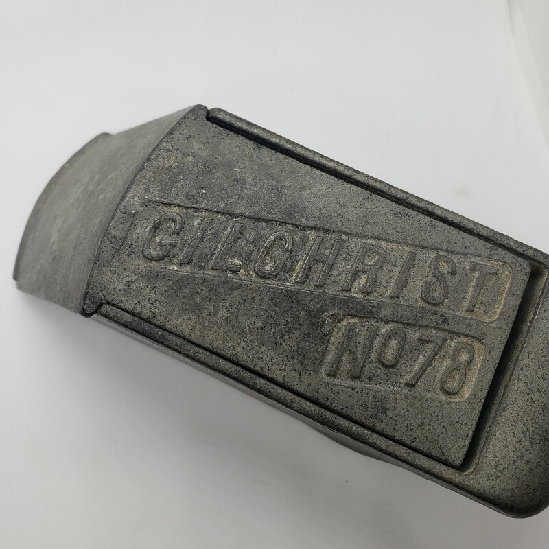 #198 Vintage Gilchrist No. 78 Ice Shaver,  Very Sharp, Metal, Size: 2 X 6<br />
Contact store for shipping
