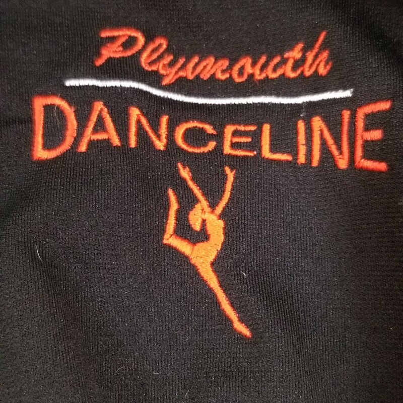 PHS Danceline Zip Up
Black, orange and white
Size: Medium