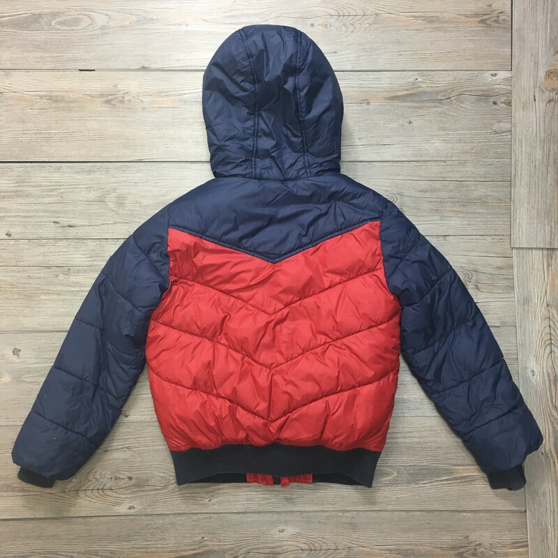 Abercrombie Winterjacket, Red/blue, Size: 7/8