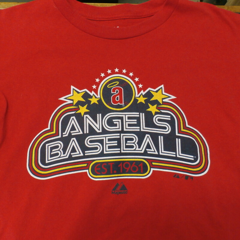 Dynasty Anaheim Angels Jersey Men's Size Large Gray/Red Jersey Shirt