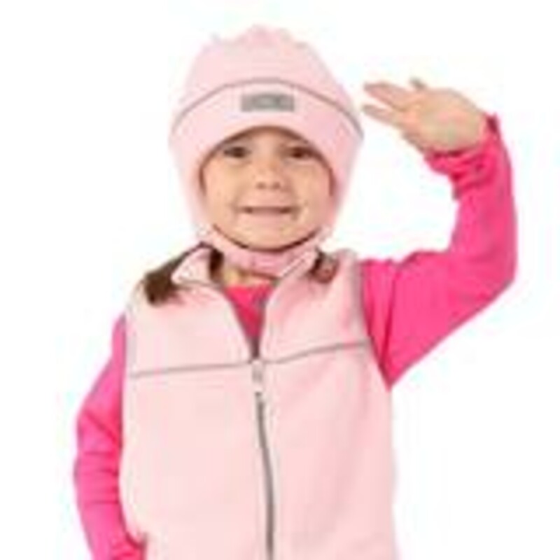 Cozy Fleece Winter Hat, Pink, Size: 6-12M<br />
Made in Canada<br />
Warm Fleece Material<br />
Reflective Strip<br />
Daycare Friendly Design