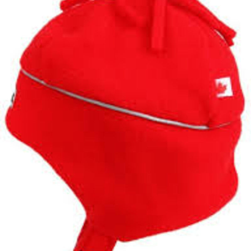 Cozy Fleece Winter Hat, Red, Size: 4-8 Y<br />
Made in Canada<br />
Warm Fleece Material<br />
Reflective Strip<br />
Daycare Friendly Design