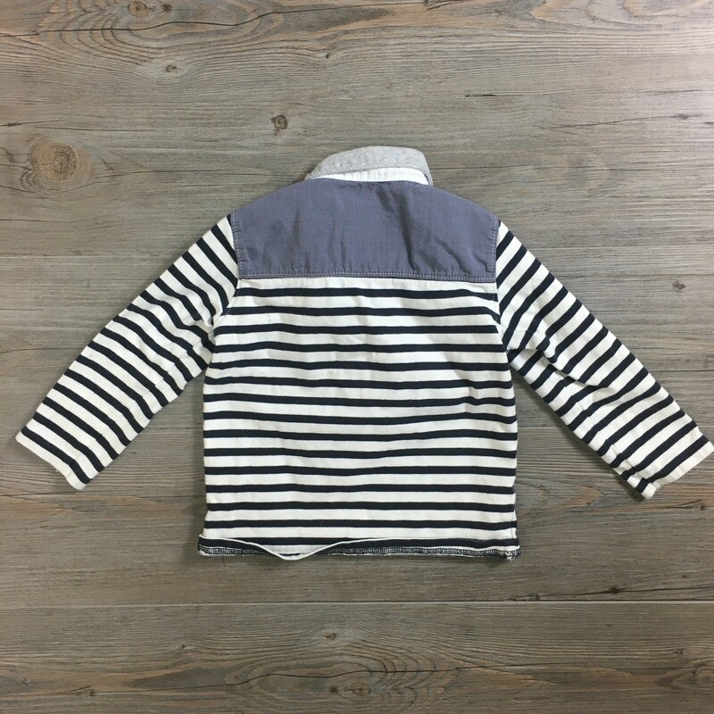 Jean Bourget Shirt/LS, Striped, Size: 2Y
