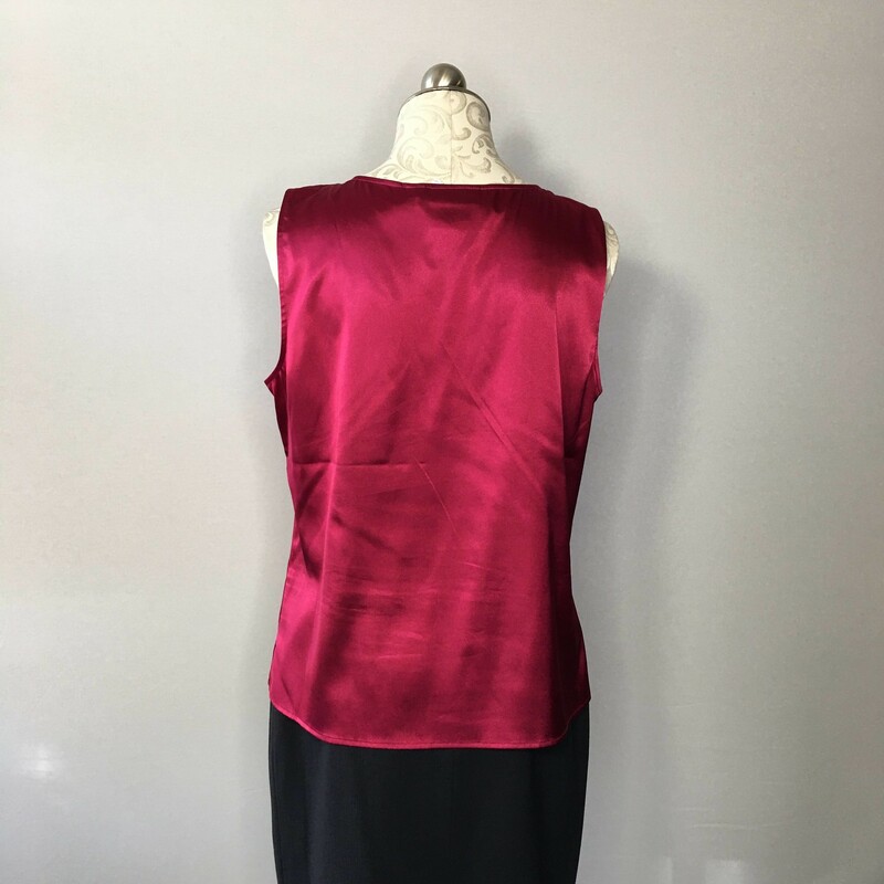 112-008 Chicos, Pink, Size: 2 Silky Pink Tank Top w/ jacket 94% Polyester 6% Spandex  Like New