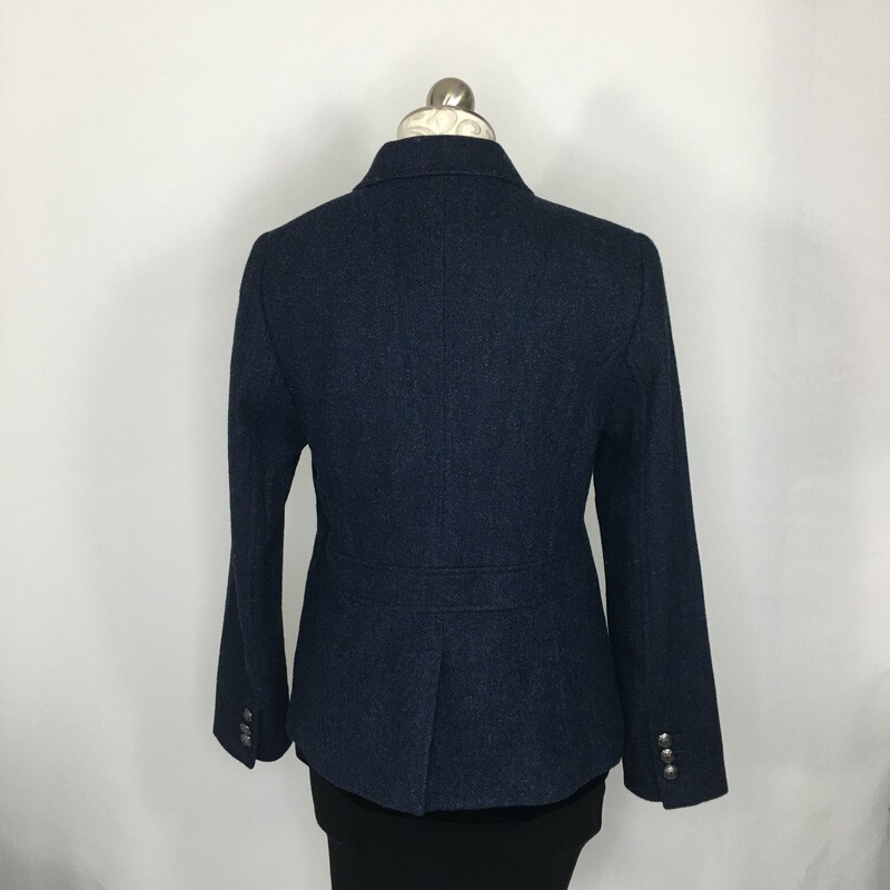 Talbots Knit Blazer, Navy Blu, Size: 10