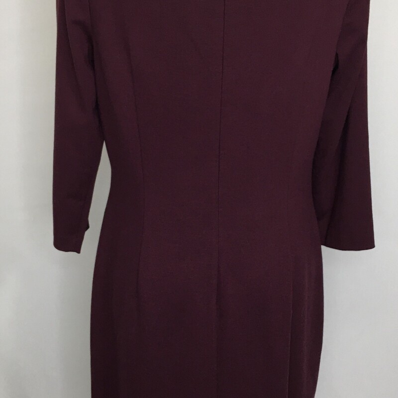 Talbots Long Sleeve Bow D, Maroon, Size: 10