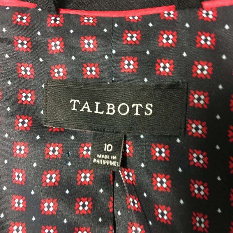 Talbots Wool And Silk Bla, Black, Size: 10