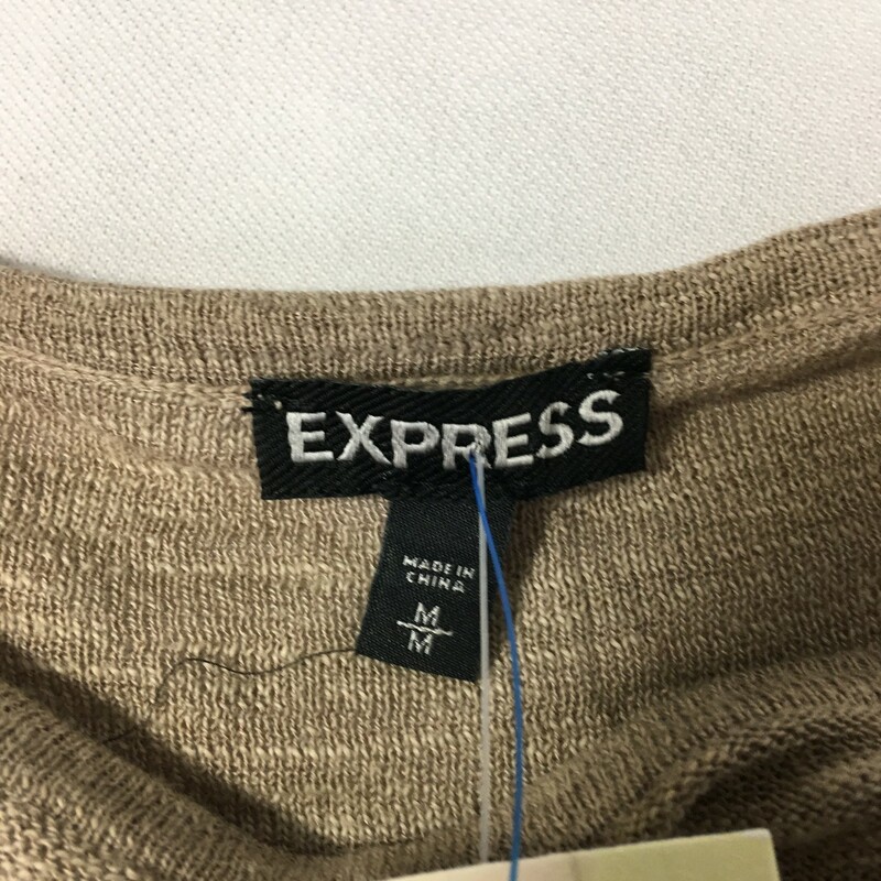 105-008 Express, Light Br, Size: Medium Shirt Long Sleve 66% Cotton 34% Rayon