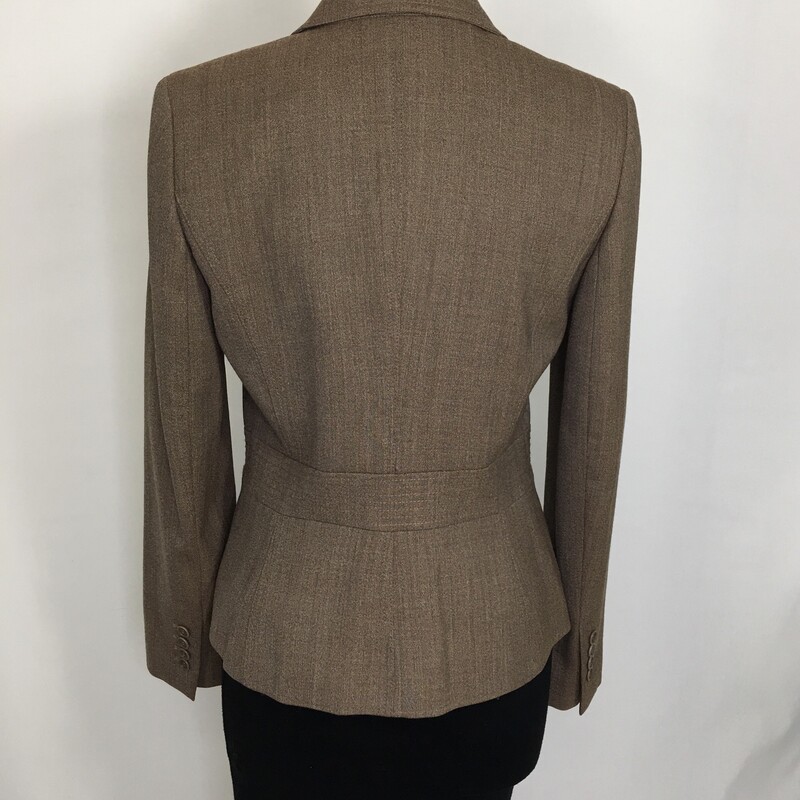 111-038 Ann Taylor, Brown, Size: None<br />
brown button up blazer size 4