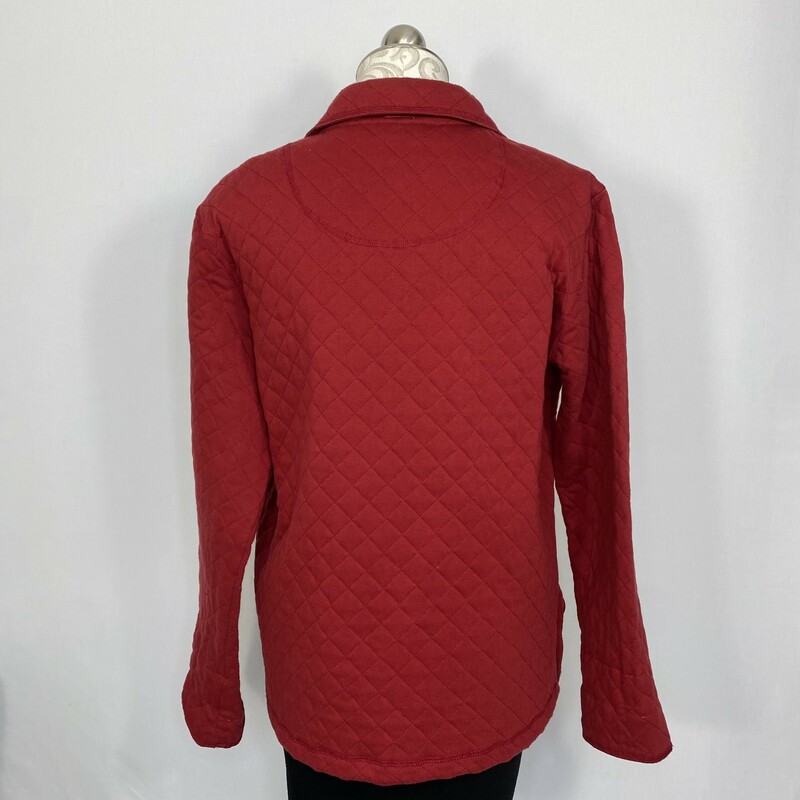 120-576 White Stag, Red, Size: L<br />
quilted rd button up jacket 60% cotton 40% polyester  good
