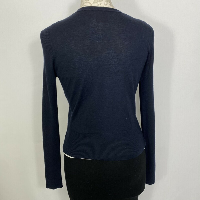 105-094 Tory  Burch, Navy Blu, Size: S<br />
Cardigan 73% Silk  27% Cashmere